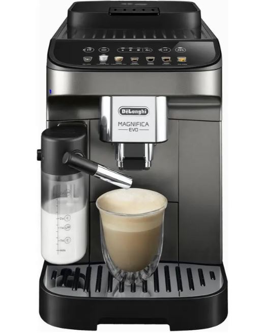 Delonghi Magnifica Evo Fully Automatic Titanium Black Coffee Machine E ...